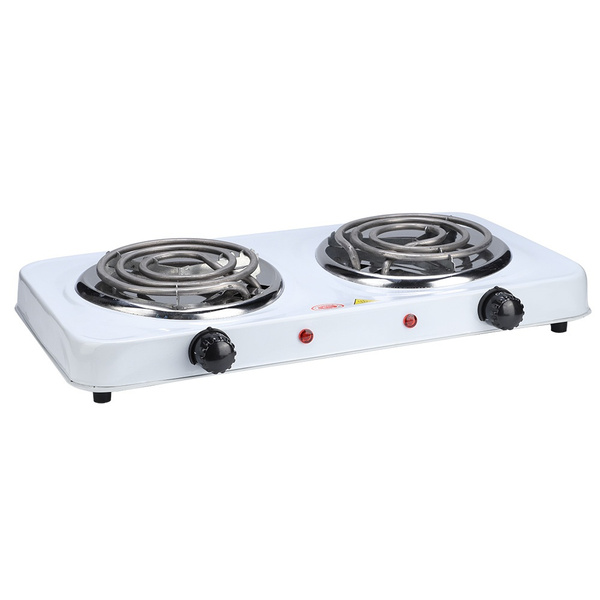 Electric Double Hot Plate Countertop Buffet Stove Heating Plate Outdoor  Stove 220V EU C9Ds