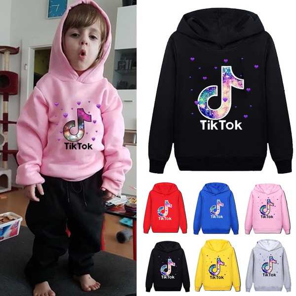 New Fashion Tik Tok Hoodies Kids Hoodies Children Long Sleeves