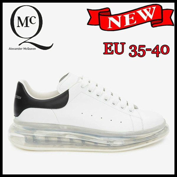 New McQueen White Leather Cushion Platform Sneakers Women's Casual Party  Wedding Shoes Suede Sneakers Size 34-40 McQueen Shoes | Wish