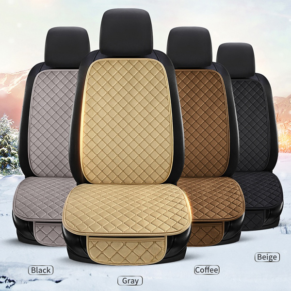 Car Seat Cover Front Rear Cushion Universal Winter Warm Seat Mat Accessories