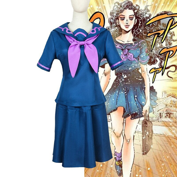 Anime JoJo's Bizarre Adventure Yamagishi Yukako Cosplay Costumes
