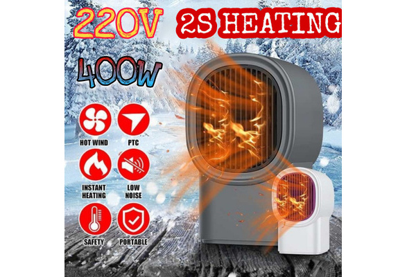 400W wiederaufladbare Mini-Kleinheizung Home Office Leafless Heater Hot Fan