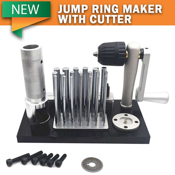 Jump Ring Maker with Cutter and 20 Mandrels Sizes for Gold