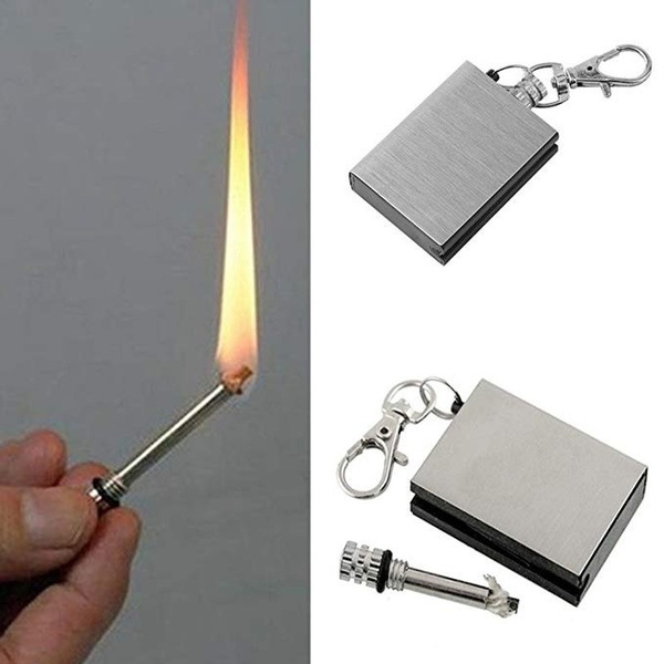 Survival Emergency Camping Fire Starter Flint Metal Match Lighter Hiking Outdoor Survival Emergency Camping Fire Starter Flint Metal Match Lighter Hiking Outdoor
