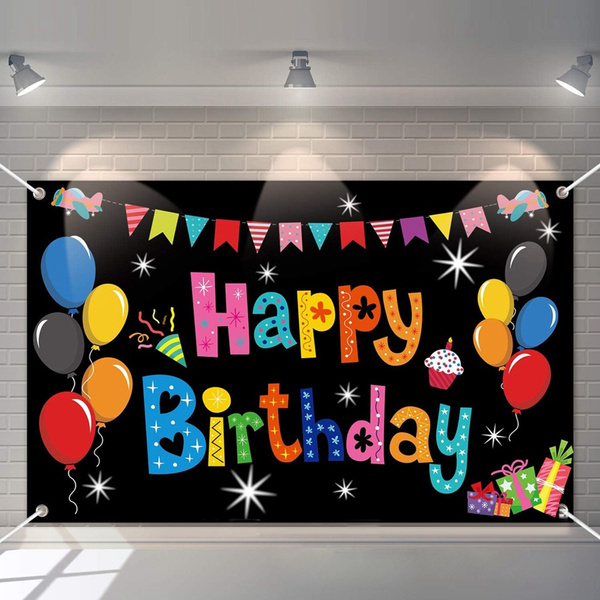 Happy Birthday Photography Background Cloth Backdrops Photo Studio ...