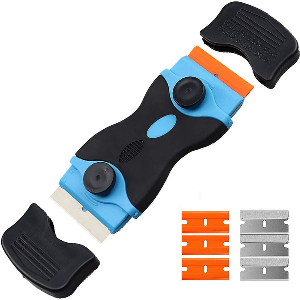 7pcs Double Edge Razor Scraper Blade Window Tint Vinyl Sticker Removal