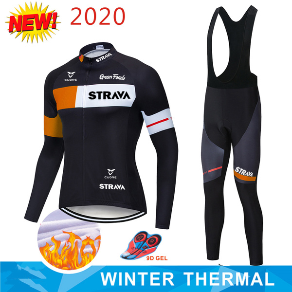 New Design Strava Winter Thermal Fleece Cycling Clothing Bike Jerseys  Cycling Sets Men's Winter Strava Cycling Jersey Sets | Wish
