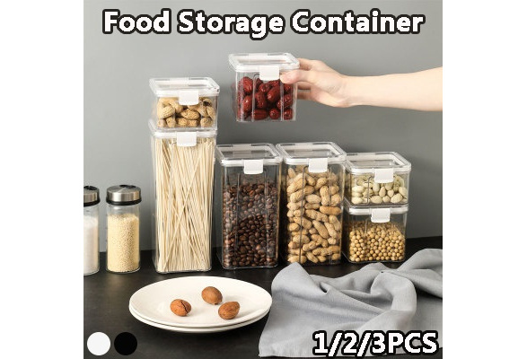 700/1300/1800ML Food Storage Container Plastic Kitchen