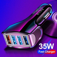 Quick Charge 3.0 Car Charger QC3.0 4 Ports Fast charging Car phone Charger For Samsung  Xiaomi iPhone Car Mobile phone Charger