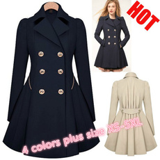 Overcoat, womens coats, fashion jacket, solidcolorcoat