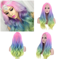 wig, pink, hairstyle, longwavywig