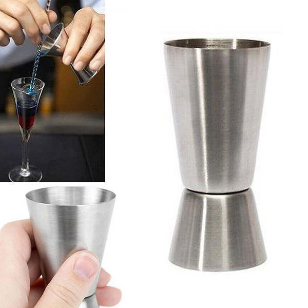 Stainless Steel Metal Double-headed Ounce Cocktail Measuring Glass