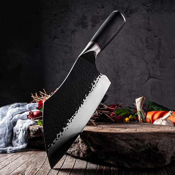 Stainless Steel Kitchen Knives Hammer Chinese Handmade High Carbon