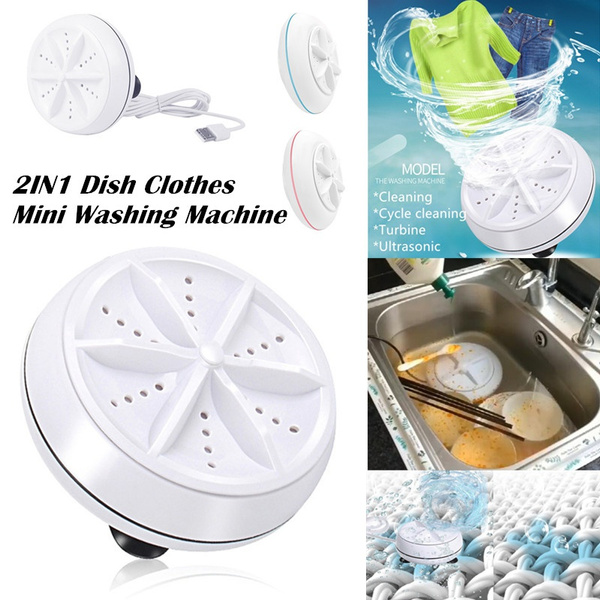 USB Mini Portable ultrasonic washing machine Turbine Laundry Dishwasher Cleaner