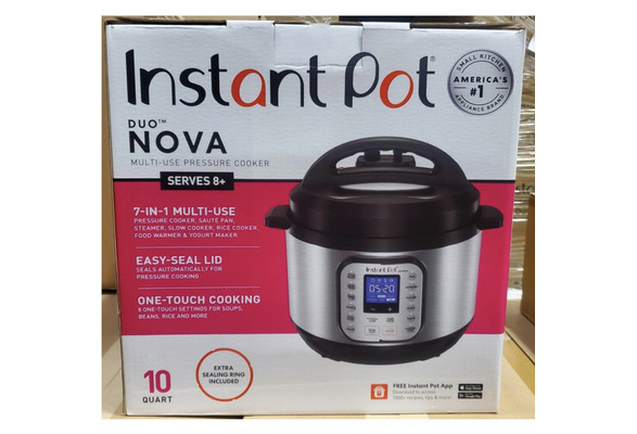 Instant Pot Duo Nova Pressure Cooker 7 in 1, 10 Qt, Best for