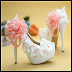 pink, dress shoes, pinkweddingshoe, Flowers