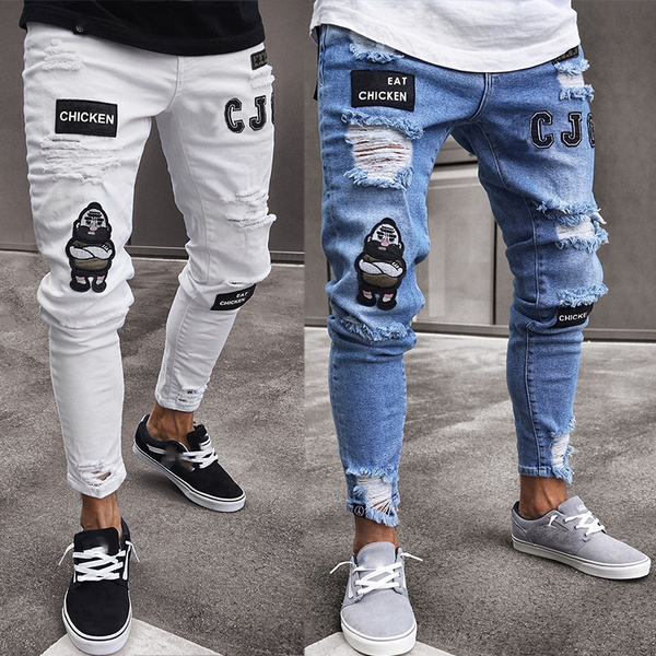 mens combat style jeans