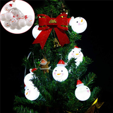 snowman, lightpost, led, Christmas