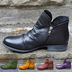winterbootsforwomen, vintageboot, short boots, Leather Boots