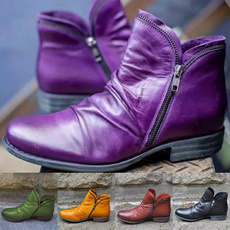 winterbootsforwomen, vintageboot, short boots, Leather Boots