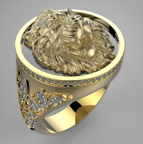 Buy Lion Diamond Ring Online In India - Etsy India
