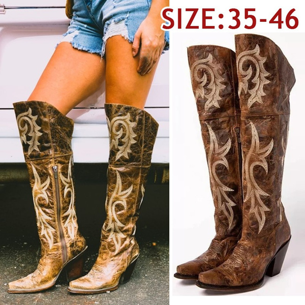 Plus size clearance western boots