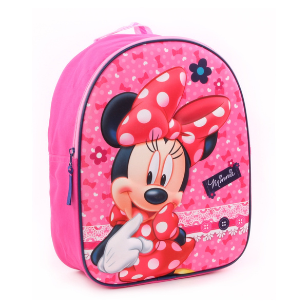 Minnie [A0591] - Sac a Dos 3D 'Minnie' rose - 31x25x12 cm | 3D Backpack ' Minnie' pink - 31x25x12 cm. | 3D Rucksack 'Minnie' pink - 31x25x12 cm. |  Wish