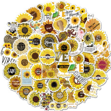 case, Car Sticker, Sunflowers, Waterproof