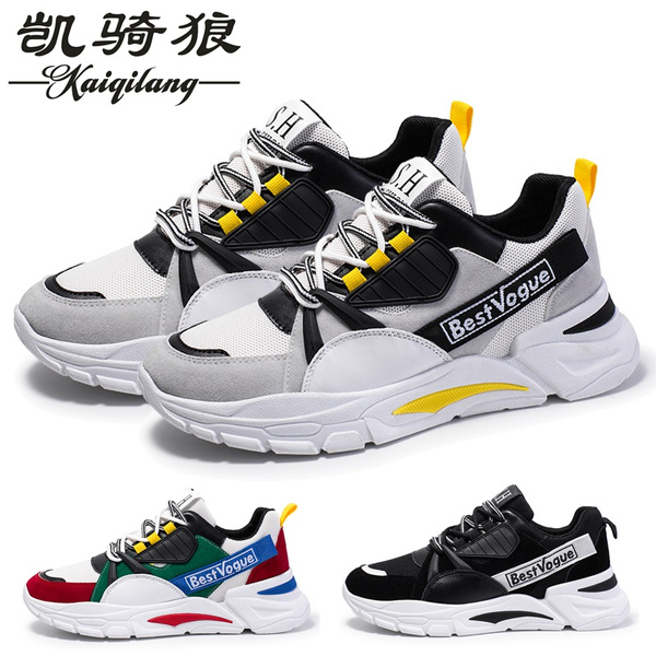 Kaiqilang Men s Fashion Casual Shoes Low Top Sneakers Spring