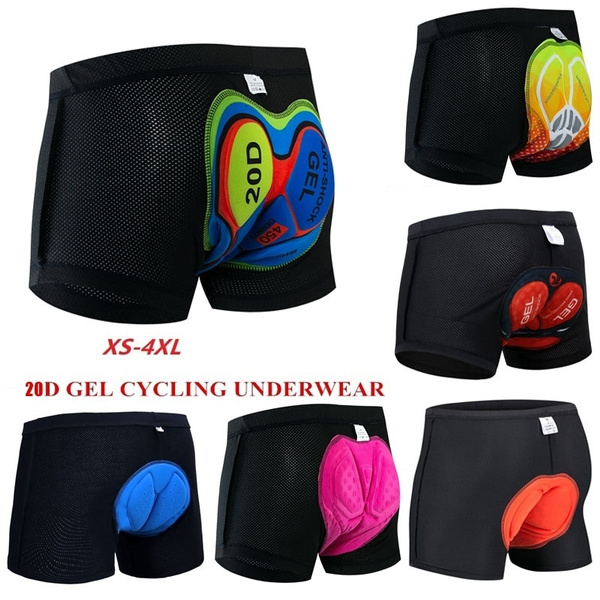  Mens Cycling Underwear 3D Gel Padded Bike Shorts