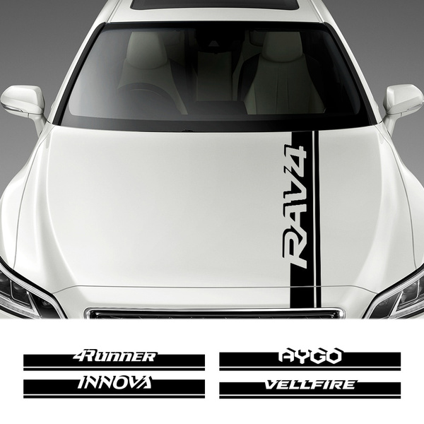 Car Hood Stickers and Decals for Toyota Yaris RAV4 Avensis Aygo Harrier ...