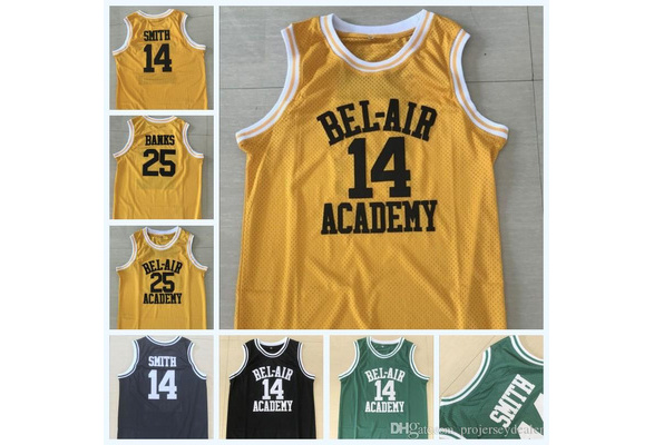 Bel-Air Academy Will Smith Fresh Prince Custom Basketball Jersey (Gold)