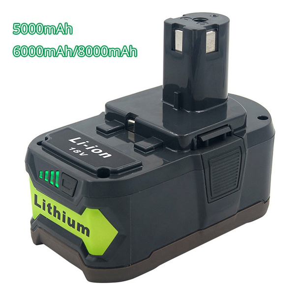 P108 Lithium-ion Battery RB18L50 P104 High Capacity 18V 6.0AH For Ryobi One