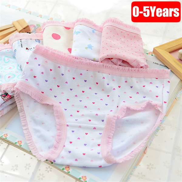 Toddler Cotton Training Underwear for Girls 12M,2T,3T,4T,Baby