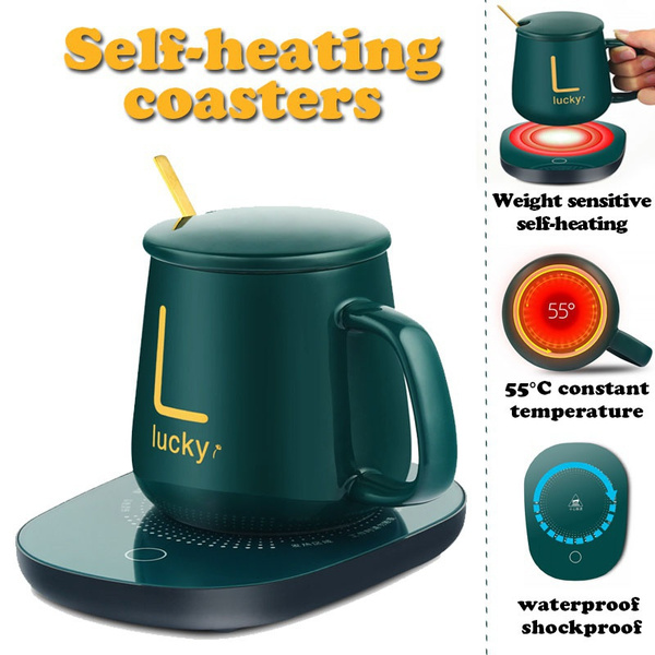 USB Electric Heated Coaster 55 Degree Celsius Constant Temperature