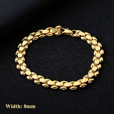 Charm Bracelet, 8MM, 18k gold, Jewelry