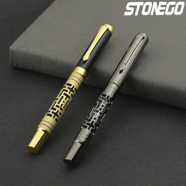 Metal Ballpoint Pens Writing Signing Calligraphy Business Office School Supplies 