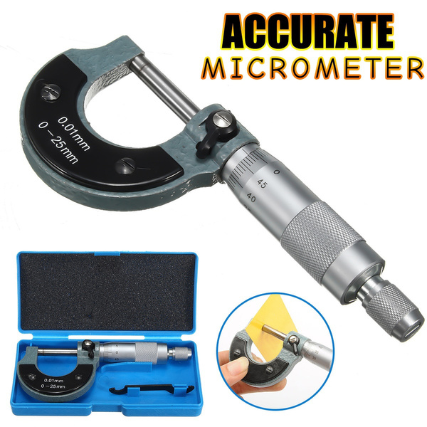Outside Externals Metric Gauge Micrometer Machinist Measurings Tool 0-25mm Diy 