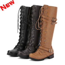 Knee High, shoes for womens, Lace, Womens Shoes
