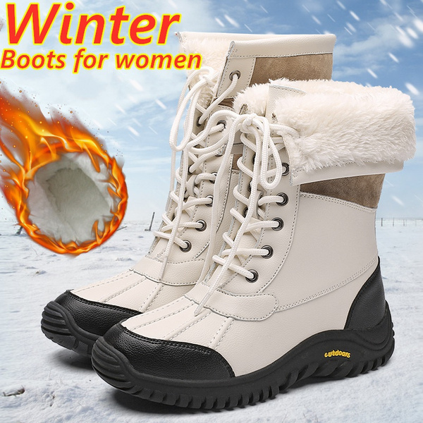 mens fleece lined snow boots