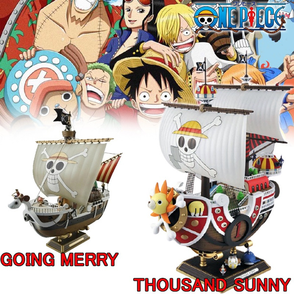 Anime One Piece Pirate Ship Action Figure Thousand Sunny And Meryl Boat