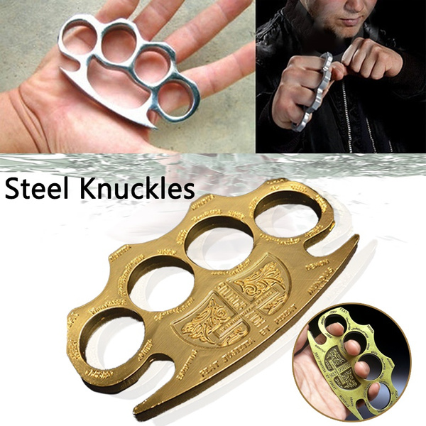 Multi-Functional Self Defense Tool Brass Knuckles Ring Stainless