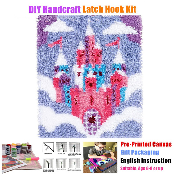 Latch Hook Rug Kits Carpet Needlework Package Latch Hook Kit DIY