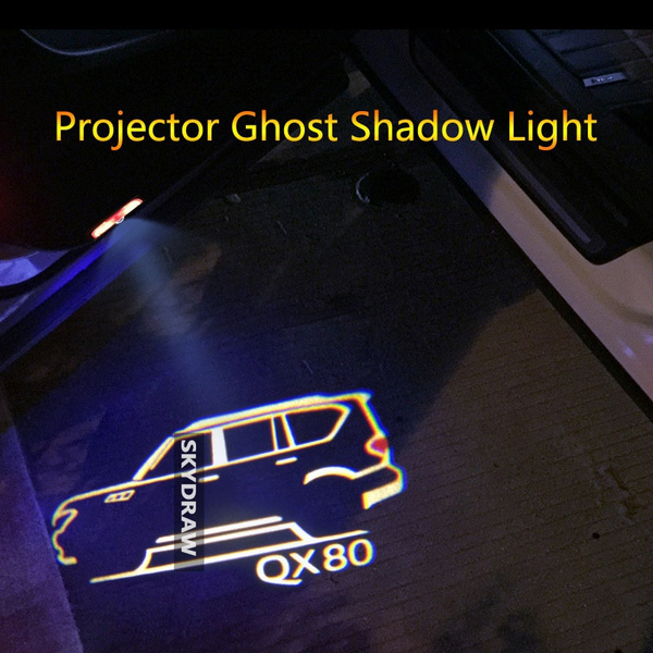 1 Pair For INFINITI QX80 (20132020) Car LED Door Warning Light