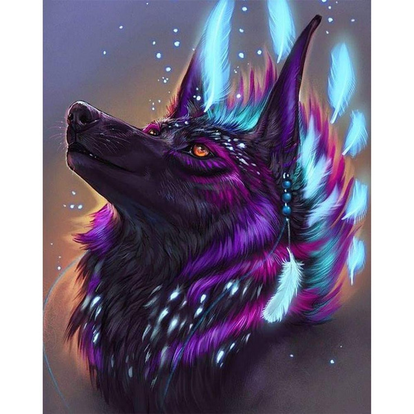 5D Wolf Diamond Painting