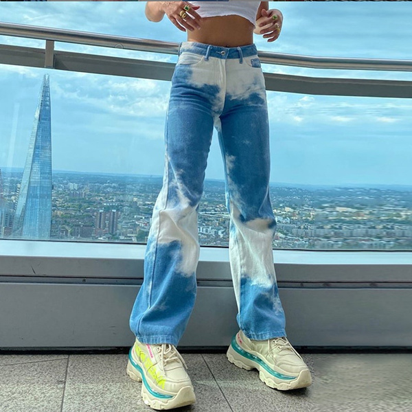 High Waist Straight Women Leg Jeans 