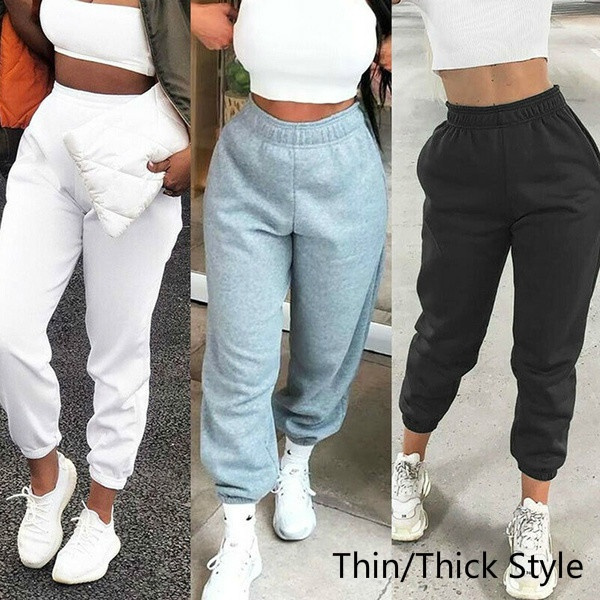 Thin hot sale joggers womens