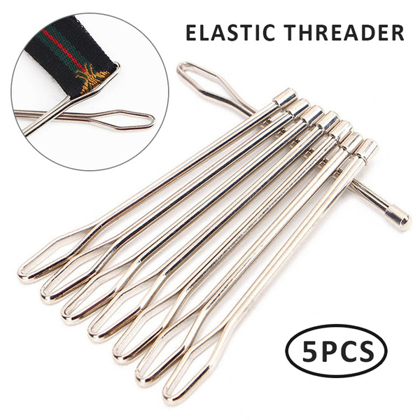 5Pcs New Elastic Threader Drawstring Cord Bodkin Guide Handmade Sewing Tool  Kit for Elastics Sewing Accessories