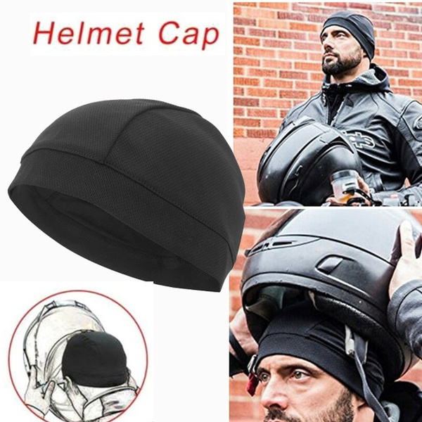 iFlashDeal Under Helmet Liner Motorcycle Head Cover Skull Cap Quick Dry  Breathable Racing Hat Helmet Inner Wear