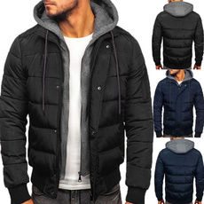 Casual Jackets, faketwopiece, Winter, men clothing